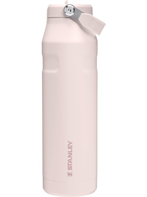 Stanley Iceflow™ Aerolight™ Flip Straw 2.0 Pipetli Su Şişesi, 1.06 Litre, Pembe Kuvars (Rose Q