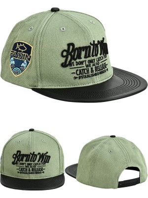 Fujin Btw Leather Visor Şapka Light Green
