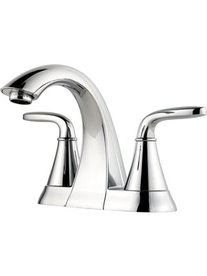 Neva Home LF048PDCC Pasadena Parlak Krom 2 Saplı 4 Inç Centerset Banyo Bataryası