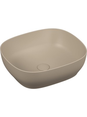 Neva Home Outline 5994B420-0016 Kare Lavabo, 48 Cm, Mat Bej