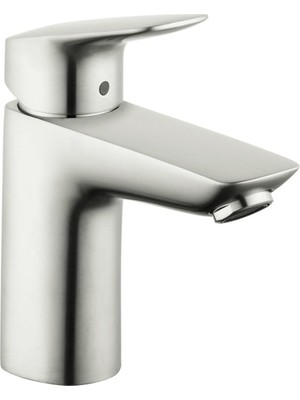 Neva Home Logis Modern Low Flow Water Saving 1-Handle 1 6-Inch Tall Bathroom Sink Faucet In Brushed Nickel, 71100821