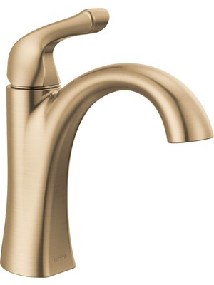 Neva Home Faucet Arvo Tek Delikli Banyo Bataryası, Altın Banyo Bataryası, Tek Saplı Banyo Bataryası, Banyo Lavabo Bataryası, Tahliye Montajı Dahil, Şampanya Bronz 15840LF-CZ