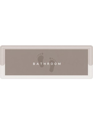 Neva Home Banyo Paspası, 40X100 Cm, Kaymaz Taban (Model-2)