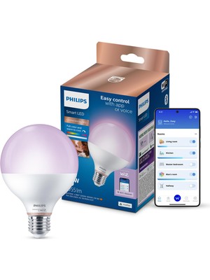 Neva Home Wfb 75W G95 E27 822-65 Rgb 1pf/6 LED Ampul