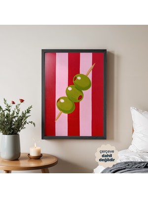 Persona Istanbul Artificial Collection "pop Art Zeytinler" - Illüstrasyon Posteri (Çerçevesiz)