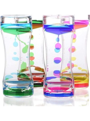 Neva Home Baloncuklu Zaman Saati, Sıvı Kum Saati,lav Lambası Kum Saati,su Baloncuğuduyusal Oyuncak, Fidget Toy