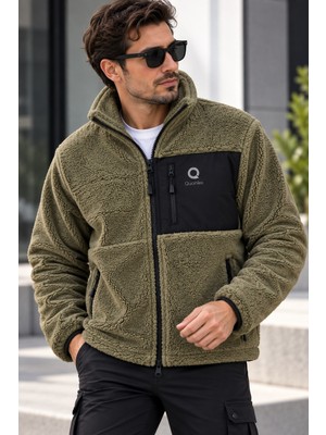 Machi Erkek OVERSIZE Geniş kalıp Kuzu Welsoft Sıcak Tutan Peluş Polar Ceket 3 Cepli Tam Fermuarlı Tam Beden Ekru Lacivert Siyah Kahve Yeşil