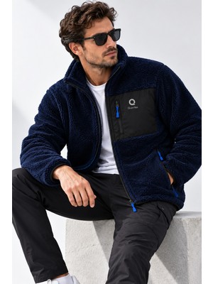 Machi Erkek OVERSIZE Geniş kalıp Kuzu Welsoft Sıcak Tutan Peluş Polar Ceket 3 Cepli Tam Fermuarlı Tam Beden Ekru Lacivert Siyah Kahve Yeşil