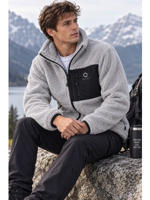 Machi Erkek OVERSIZE Geniş kalıp Kuzu Welsoft Sıcak Tutan Peluş Polar Ceket 3 Cepli Tam Fermuarlı Tam Beden Ekru Lacivert Siyah Kahve Yeşil