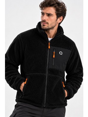 Machi Erkek OVERSIZE Geniş kalıp Kuzu Welsoft Sıcak Tutan Peluş Polar Ceket 3 Cepli Tam Fermuarlı Tam Beden Ekru Lacivert Siyah Kahve Yeşil