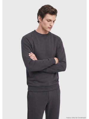 Ramsey Antrasit Düz Sweatshirt