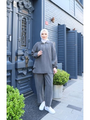 Nisum Moda Yakası Fermuarlı Tensel Takım