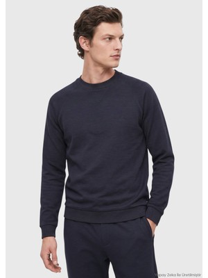 Ramsey Lacivert Düz Sweatshirt