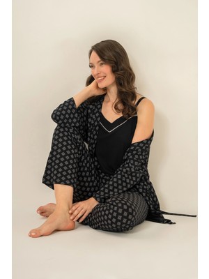 Ang Butik Pierre Cardin 9291-S Kadın 3'lü Pijama Takımı