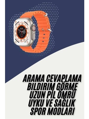 Genel Tedarik 2025 Model Akıllı Saat Çift Kordon Ios ve Android Arama Cevaplama Sesli Asistan