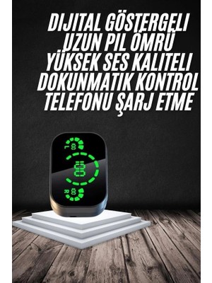 Genel Tedarik Yeni Nesil Bluetooth Kulaklık Çağrı Cevaplayabilen Dijital Göstergeli Powerbankli