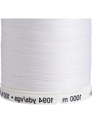 Mythriva Yüksek Kaliteli Polyester Dikiş Ipliği, 1000 M, Beyaz