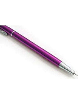 Mythriva Metalik Mor Tükenmez Kalem, 0.3 mm Ince Uç