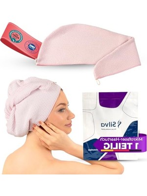 Mythriva Mikrofiber Saç Bonesi - Pembe Renk, Rahat ve Hafif Kullanım