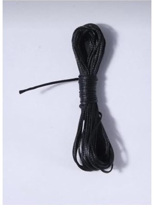 Mythriva 20 Metre 1.5 mm Kalınlığında Siyah Mumlu Ip, Takı Tasarımı Için Uygun