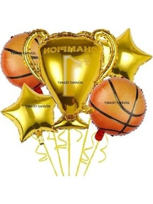 Mythriva Basketbol Temalı Folyolu Balon ve Kupa Seti, Eğlenceli Oyun