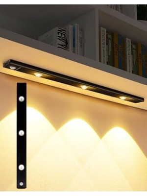Mythriva Harekete Duyarlı LED Gece Lambası, 40 cm Uzunluğunda, USB Şarjlı