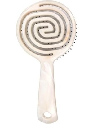 Mythriva Üç Boyutlu Oval Saç Fırçası - 16 Beyaz Mermer