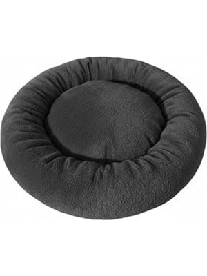 Mythriva Gri Renkli 55 cm Çapında Peluş Simit Yatak