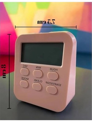 Mythriva Pembe Öğrenci Ders Çalışma Saati, Kronometreli Zamanlayıcı