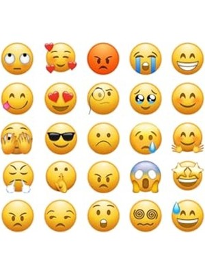 Mythriva Karışık Emoji Sticker Seti, 960 Adet Duygu ve Yüz Ifadesi