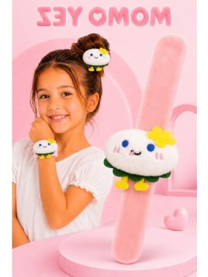 Mythriva Mochi Peluş Yumurta Bileklik, Sarılan Slap Bileklik, Çok Amaçlı