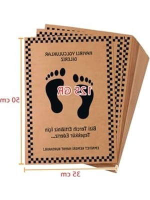 Mythriva Baskılı Araç Paspas Kağıdı - 100 Adet 35X50 cm Boyut