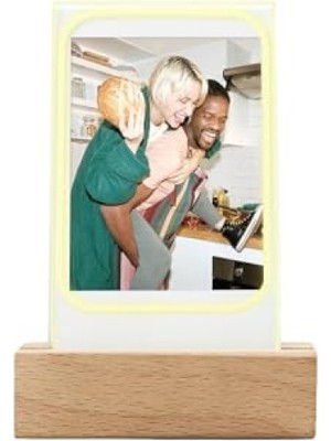 Mythriva Ahşap Fotoğraf Çerçevesi - LED Işıklı, Instax Mini Uyumlu