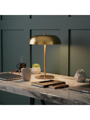 Mythriva Şarj Edilebilir Modern LED Masa Lambası | Taşınabilir Tasarım | Gold, Gümüş, Krem Renk Seçenekleri