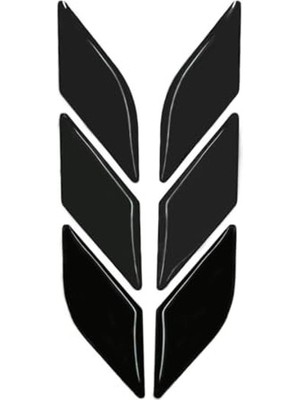 Mythriva Araç Için Çok Amaçlı 3D Sticker, 6 Parça Set