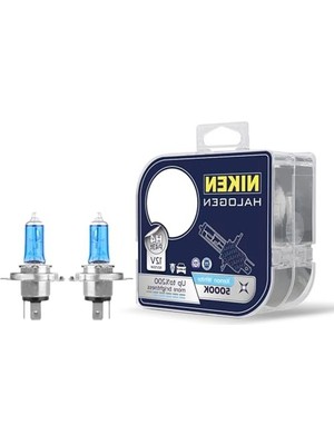 Mythriva 12V H4 60/55W Beyaz Işık Ampulü, 2 Adet Set