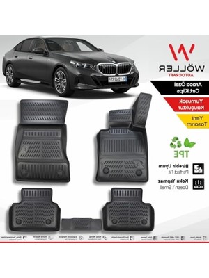 Mythriva 2023 Sonrası Bmw I5 Için Uyumlu 3D Havuzlu Paspas