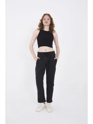 Pileli Store Üç Iplik Basic Eşofman Pantolon - Antrasit -