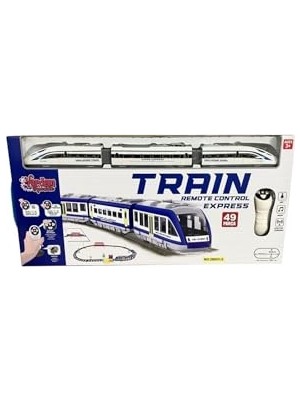 Mythriva Vardem Uzaktan Kumandalı 49 Parça Işıklı Hızlı Tren Seti, 265 cm Raylı Oyuncak Tren LE-2805Y-2