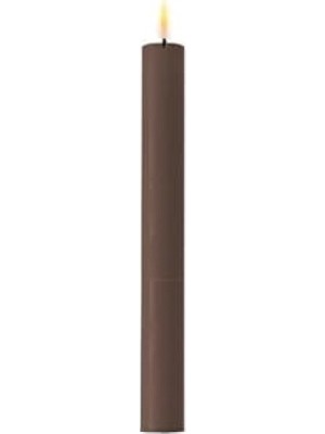 Mythriva 24 cm Kahverengi Moka LED Mum Seti (2'li)