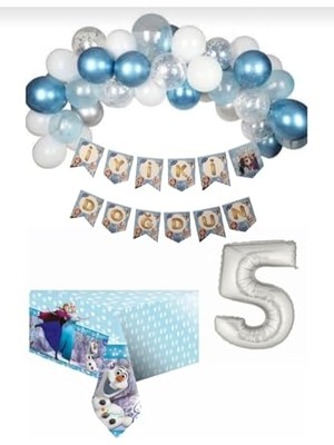 Mythriva Syc Party Frozen Elsa 5 Yaş Doğum Günü Seti