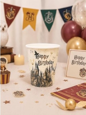 Mythriva Karton Doğum Günü Bardağı Harry Potter Temalı Bardak 8'li