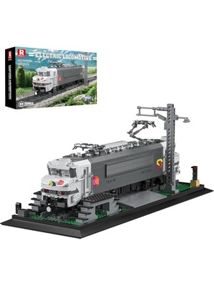 Mythriva Lokomotif Demiryolu Tabanlı Yapı Seti, Yetişkinler Için Fransız Elektrikli Tren BR15000 Tuğla Modeli, 66803 Klasik Demiryolu Araç Dekorasyonu