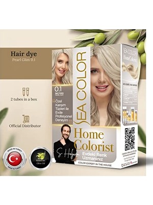 Mythriva Sea Color Home Colorist Set Saç Boyası 0.1 Inci Tozu Pearl Glım