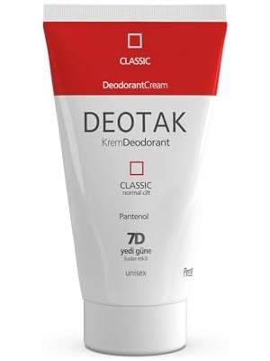 Mythriva Classic Koruma 7 Güne Kadar Etkili Hassas Ciltler Için Kadın - Erkek Kullanım Krem Deodorant 35 ml