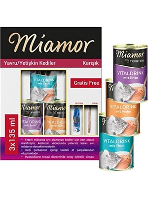 Mythriva Ton Balık,ördek,tavuk Karışık Kedi Çorbası 3X135 ml