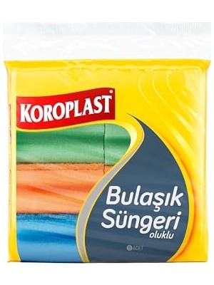 Mythriva Koroplast Çift Taraflı Oluklu Bulaşık Süngeri 8'li, Çizik & Iz Bırakmaz, Yağ ve Leke Çıkarıcı Mutfak Temizlik Süngeri, Tava, Tencere, Tabak, Bardak, Çatal, Bıçak, Ocak, Tezgah, Cam & Seramik Yüzeyler