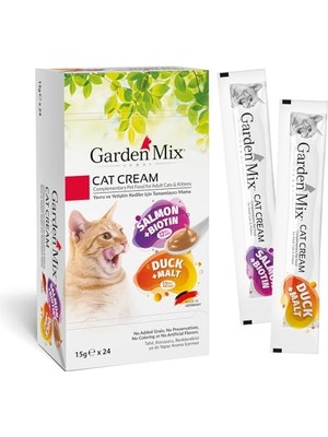 Mythriva Garden Mix Kedi Kremasi Xxl Somon+Ördek 15GR*24
