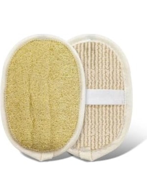 Mythriva Oval Kabak Lifi, Çift Taraflı Doğal Banyo Kesesi-Antibakteriyel Sağlıklı Bulaşık Süngeri, Seyahat BOY,15X11 Cm, Rovin Kumaşlı,çok Amaçlı Kullanım Cilt Yenileyici Canlandırıcı Etki, Antiselülit
