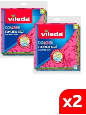 Mythriva 2 Paket 4'lü Colors Renkli Mutfak Bezi
